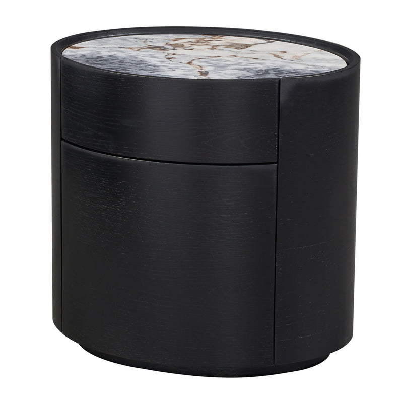 Ocean Storm Marble / Black Oak