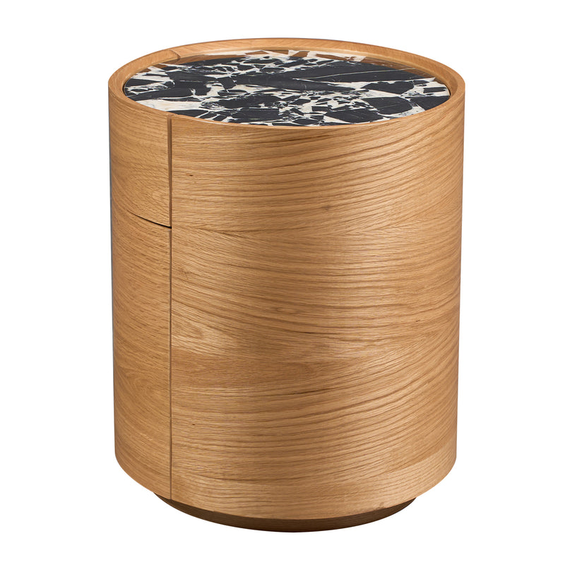 Black Calacatta Viola Marble / Oak