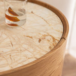 Golden Spider Marble / Oak
