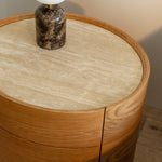 Travertine / Oak
