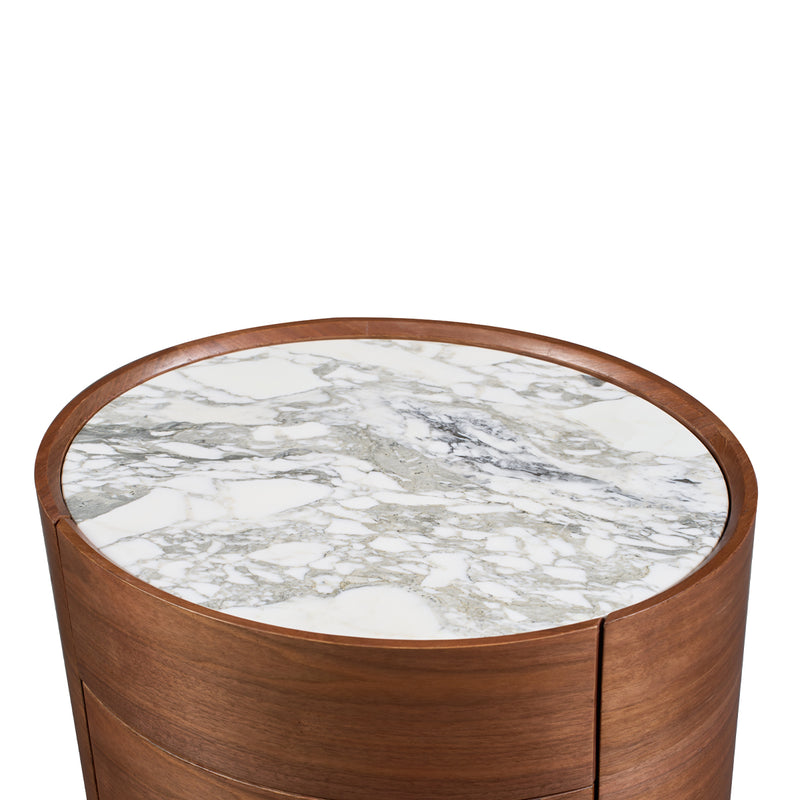 Arabescato Carrara Marble / Walnut