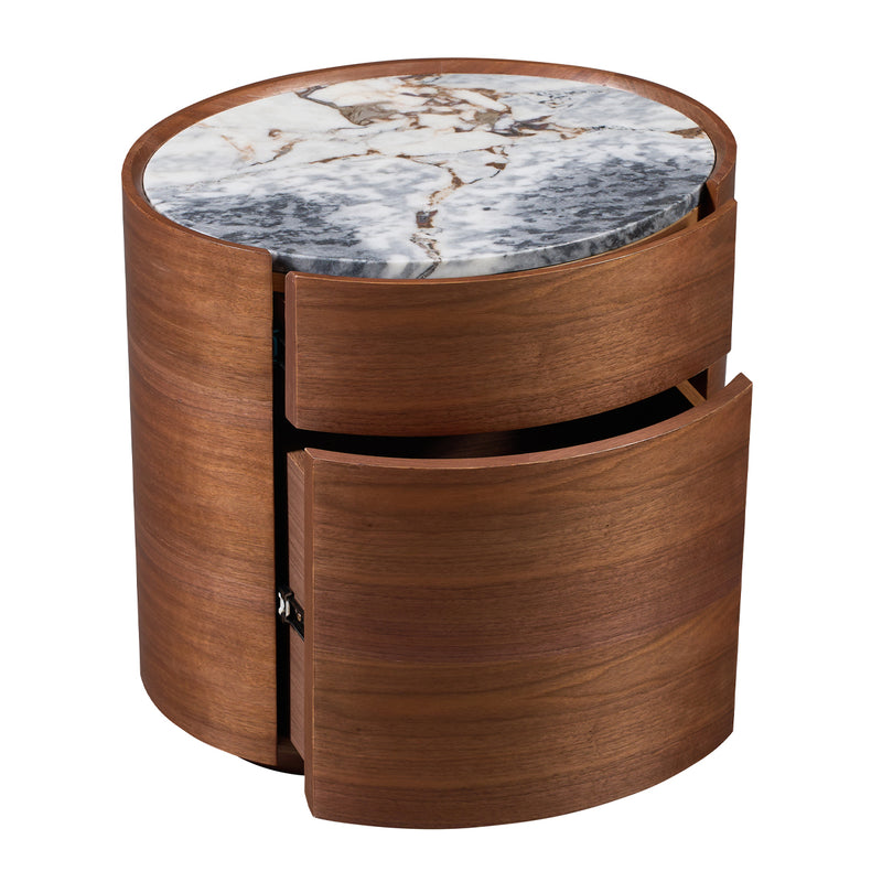 Ocean Storm Marble / Walnut