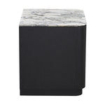 Arabescato Carrara Marble / Black Oak