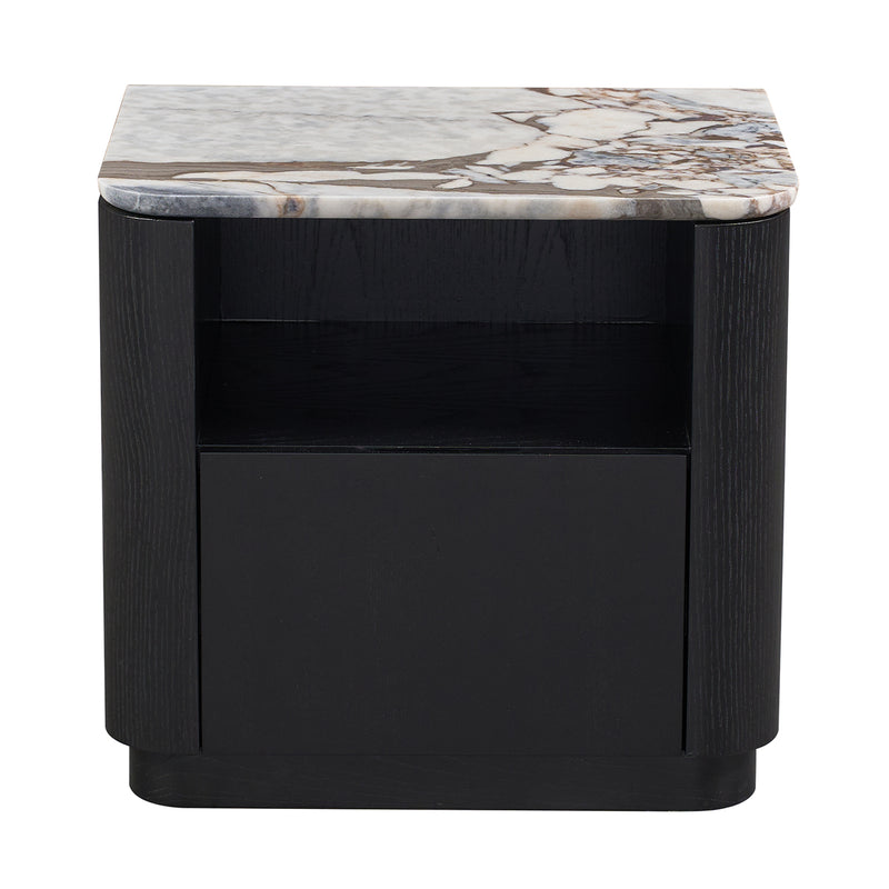 Ocean Storm Marble / Black Oak