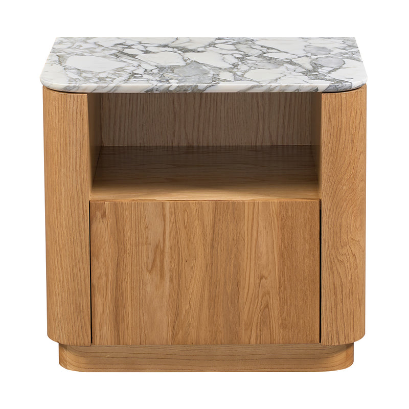 Arabescato Carrara Marble / Oak