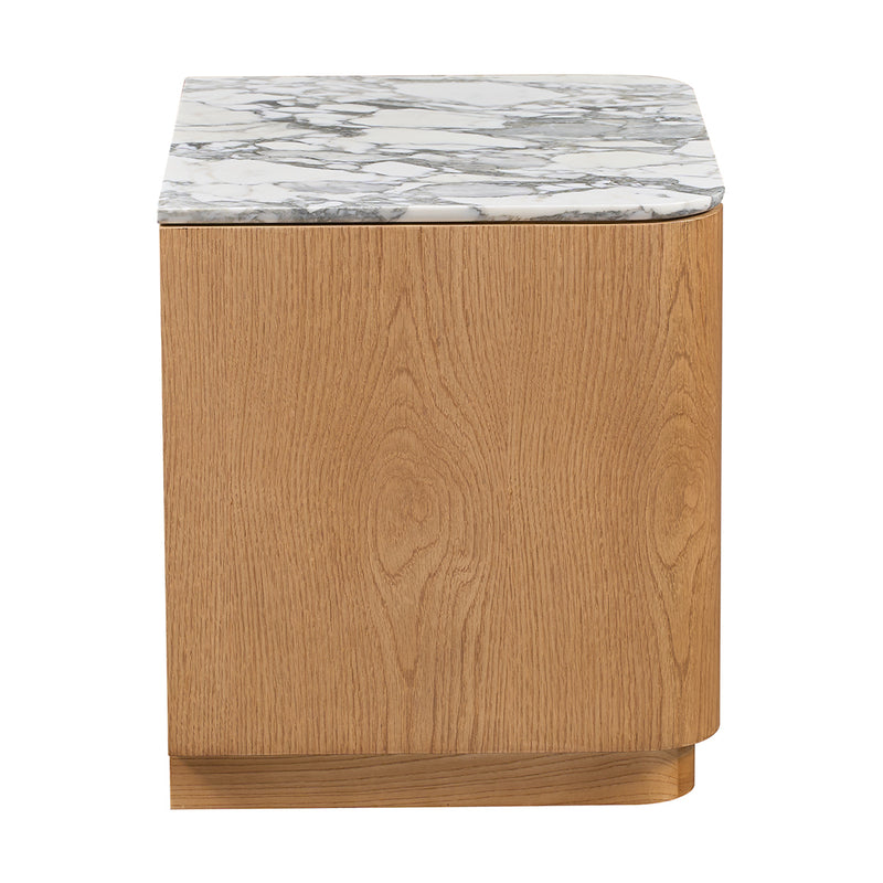 Arabescato Carrara Marble / Oak