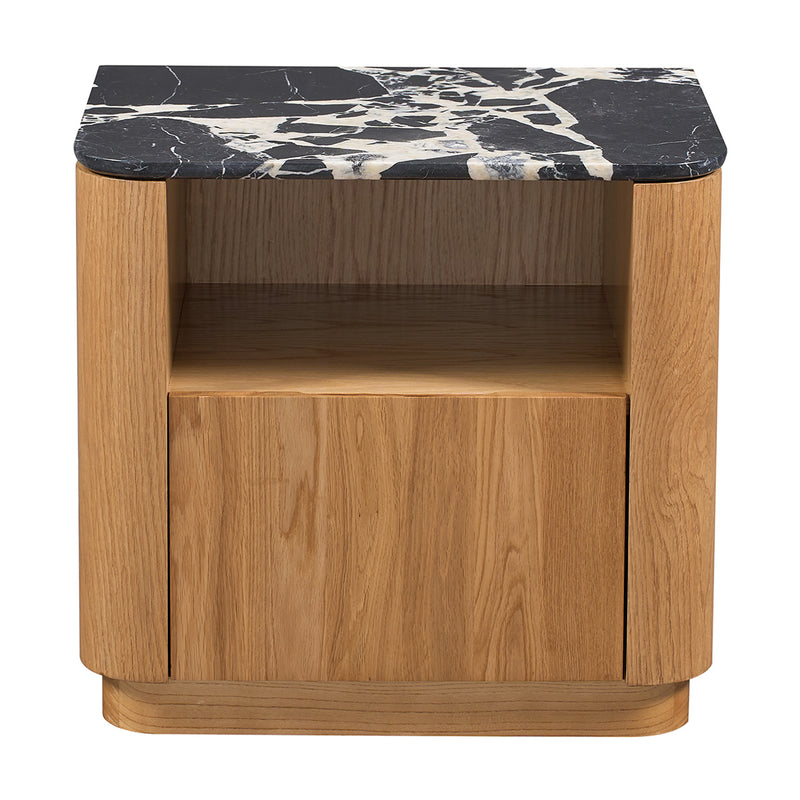 Black Calacatta Viola Marble / Oak
