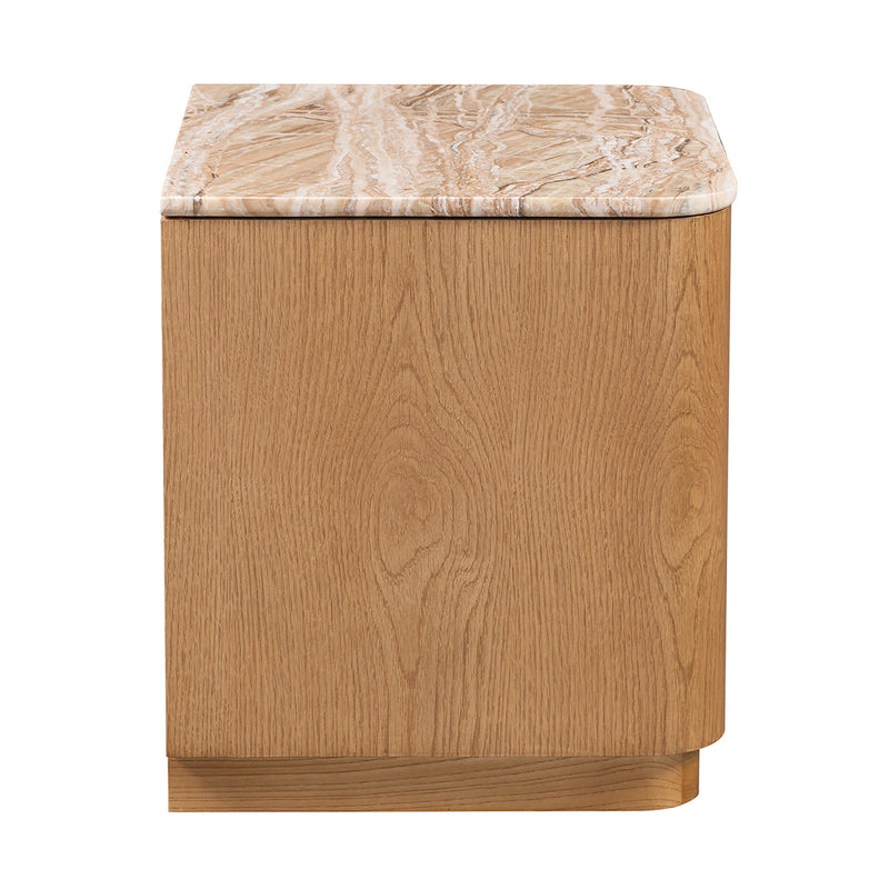 Persian Jade Travertine / Oak