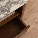 Arabescato Carrara Marble / Walnut