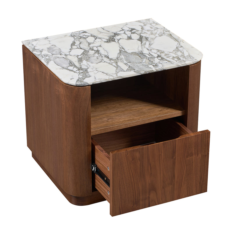 Arabescato Carrara Marble / Walnut