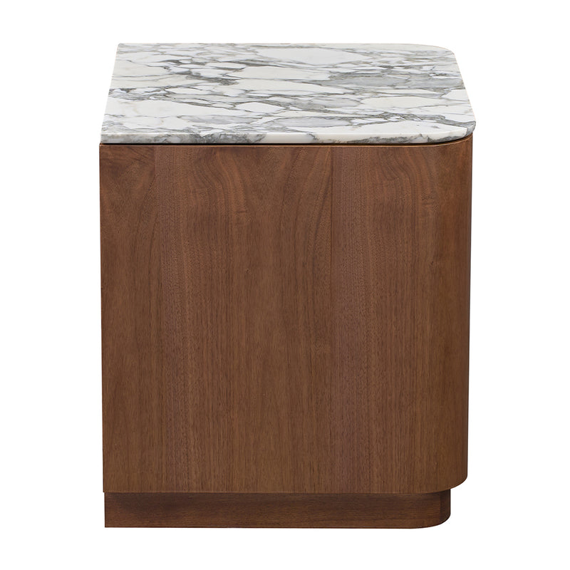 Arabescato Carrara Marble / Walnut