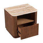 Persian Jade Travertine / Walnut