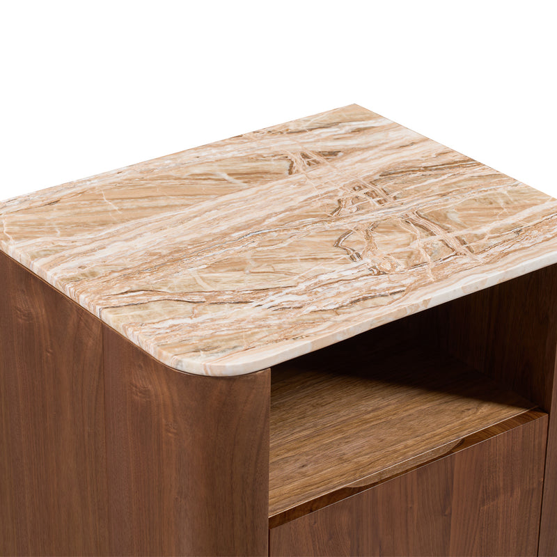 Persian Jade Travertine / Walnut