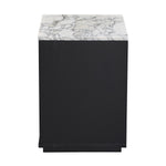 Arabescato Carrara Marble / Black Oak