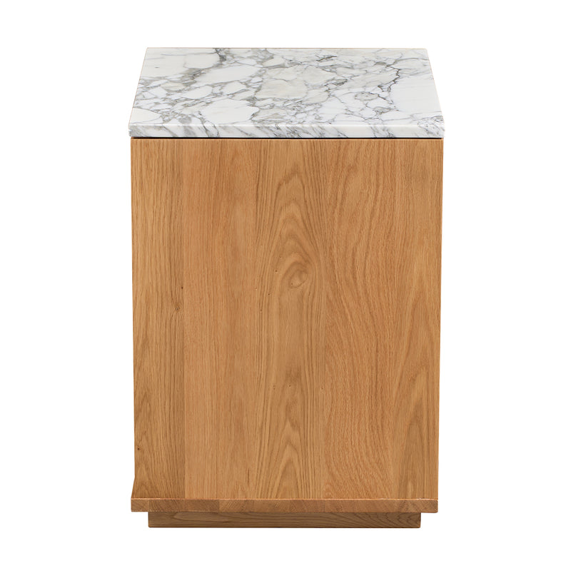 Arabescato Carrara Marble / Oak