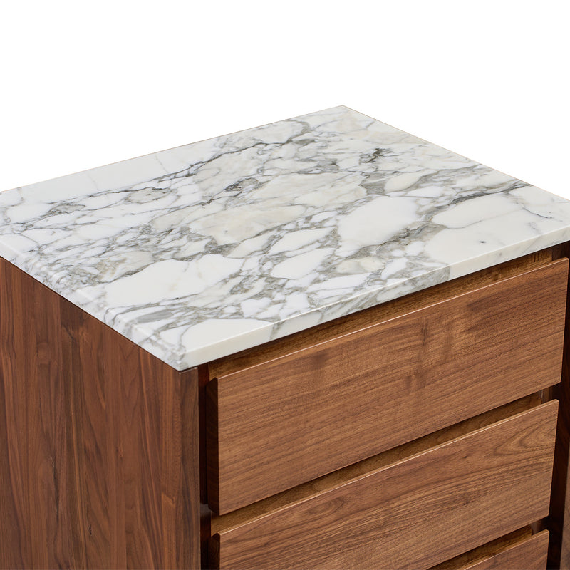 Arabescato Carrara Marble / Walnut