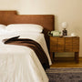Nightcap Wide Bedside Table - Walnut