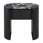 Black Calacatta Viola Marble / Black Oak