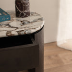 Ocean Storm Marble / Black Oak