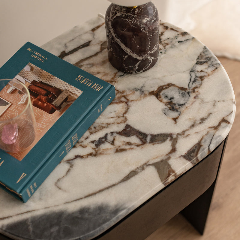 Ocean Storm Marble / Black Oak