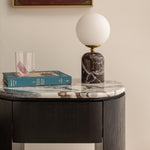 Ocean Storm Marble / Black Oak