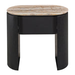 Persian Jade Travertine / Black Oak