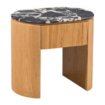 Black Calacatta Viola Marble / Oak