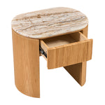 Persian Jade Travertine / Oak