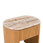 Persian Jade Travertine / Oak