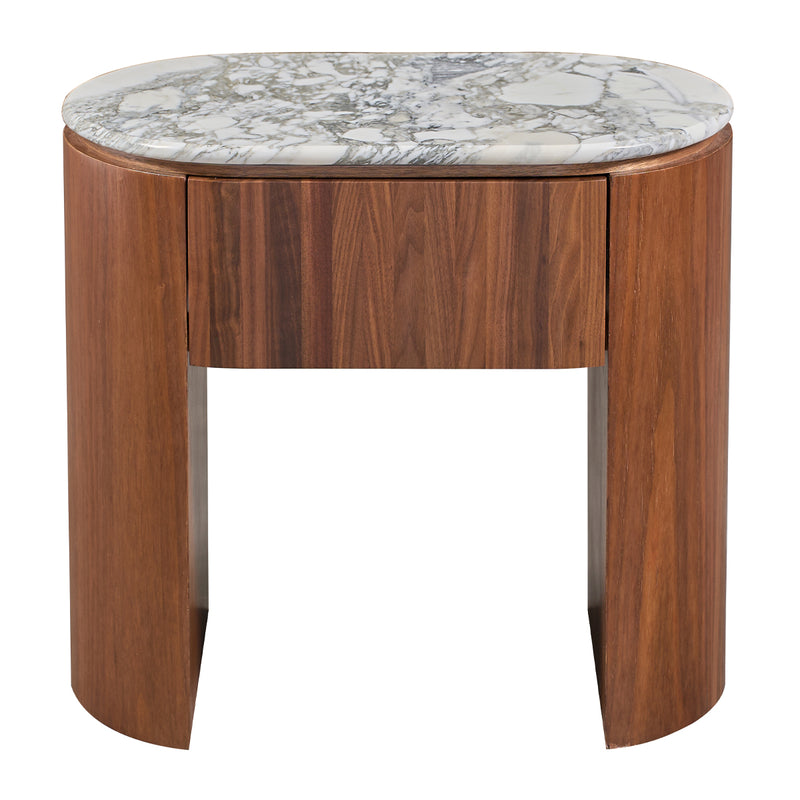 Arabescato Carrara Marble / Walnut