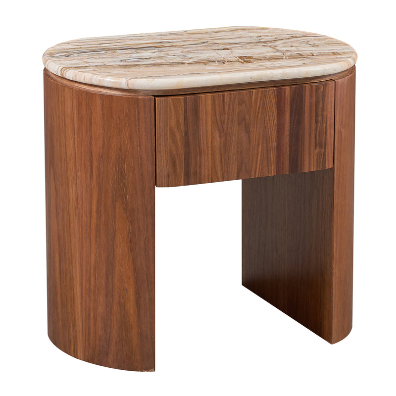 Persian Jade Travertine / Walnut