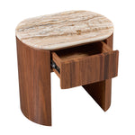 Persian Jade Travertine / Walnut