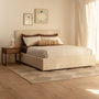 Dane King Bed - Cream