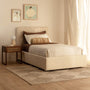 Dane King Single Bed - Cream