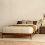Luna Timber King Bed Frame - Walnut