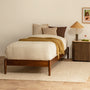 Luna Timber King Single Bed Frame - Walnut