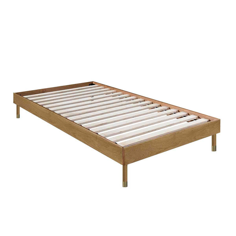 Marlo King Single Bed Frame (Oak)