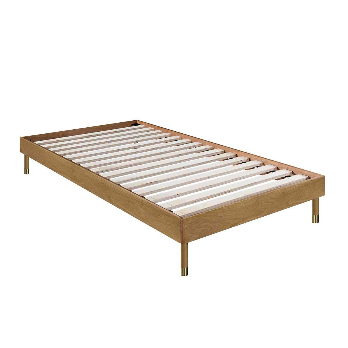 Marlo King Single Bed Frame (natural Oak) – Life Interiors