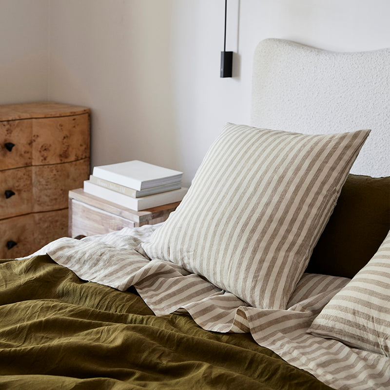 Wide Natural Stripes / King