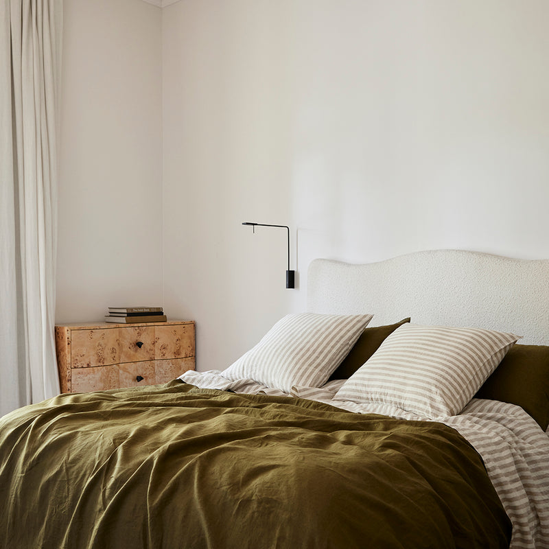 Wide Natural Stripes / King