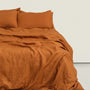 100% Linen Duvet Cover - Tobacco / King