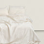 100% Linen Duvet Cover - Cream / King