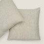100% Linen European Pillowcase - Olive Stripes