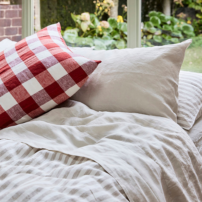 Wide Natural Stripes / King