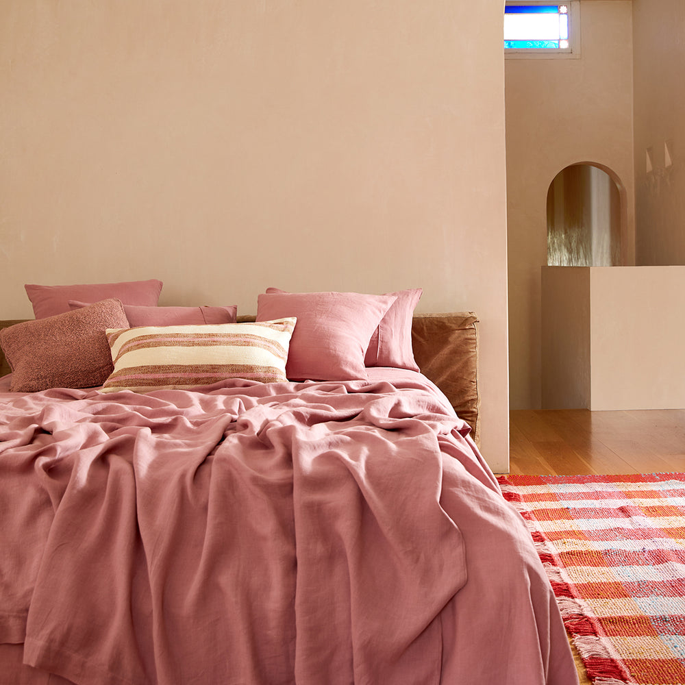 Peony Linen Quilt Cover
