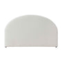 Harlo King Bed Head - White Boucle