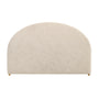 Harlo King Bed Head - Cream Textured Weave