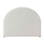 Harlo Boucle Double Bed Head - White Boucle