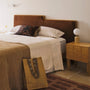 Arthur Bed Head - Burgundy/Oak