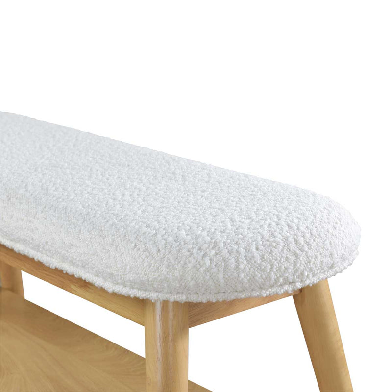 Poppy Boucle Bench